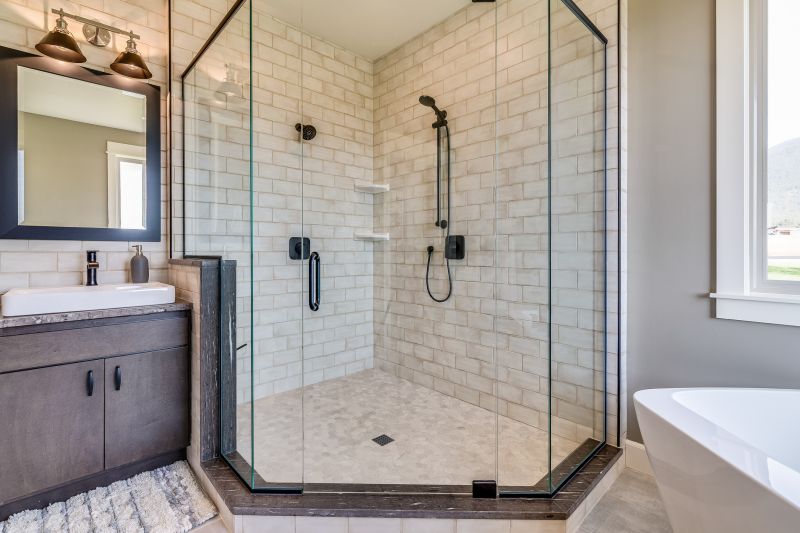 Contemporary Shower with Frame